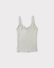 Load image into Gallery viewer, Express 2000&#39;s Lace Trim Tan Tank Top (M)
