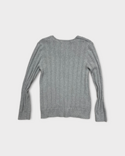 Load image into Gallery viewer, Sonoma Grey Rib Knit Henley (L)
