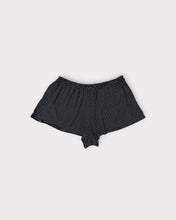 Load image into Gallery viewer, Black &amp; White Stripe Lounge Shorts (L)
