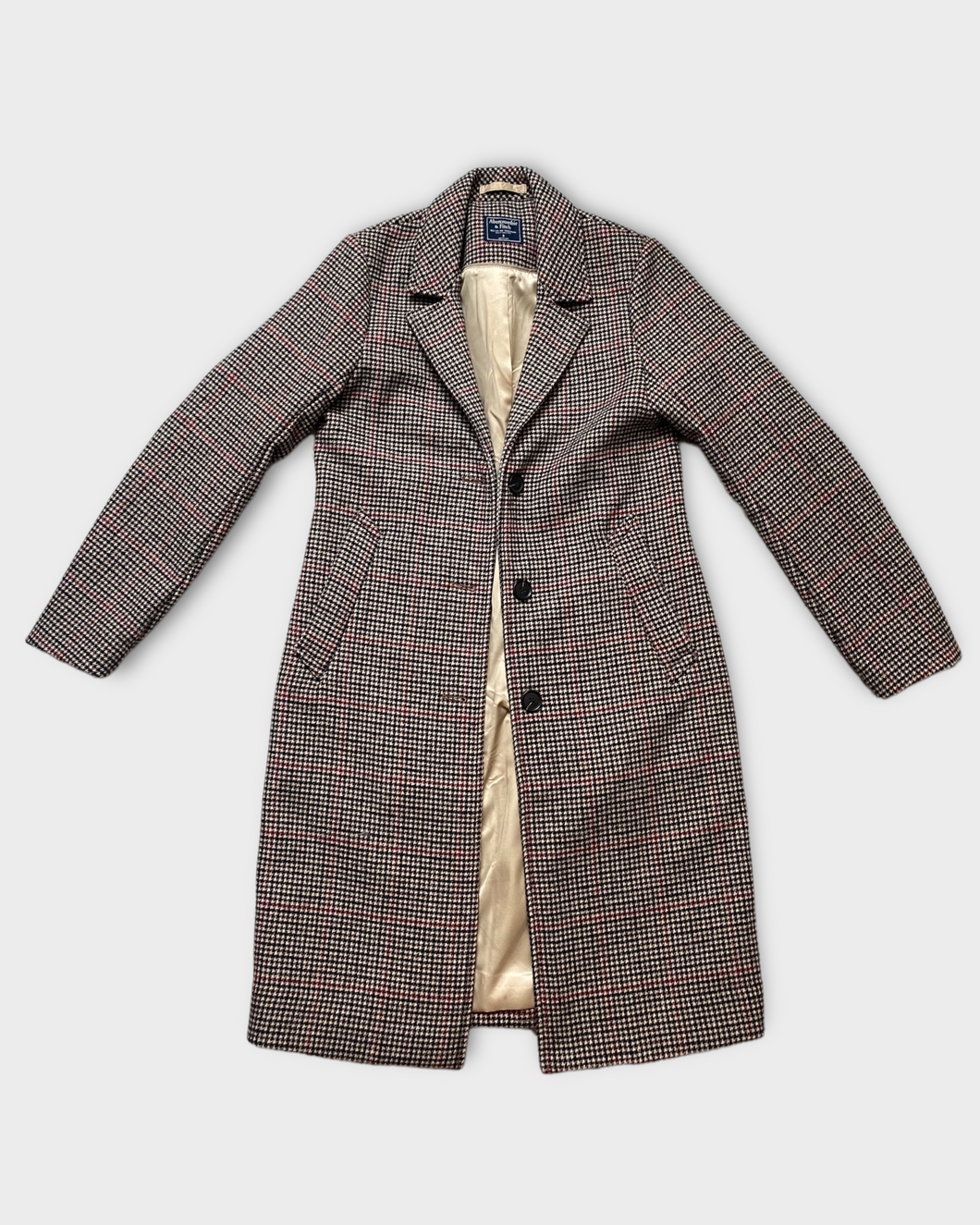 Abercombie & Fitch Wool-Blend Dad Coat (S)