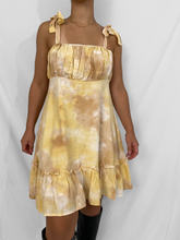 Load image into Gallery viewer, Avenue Ruffled Watercolor Flowy Mini Dress
