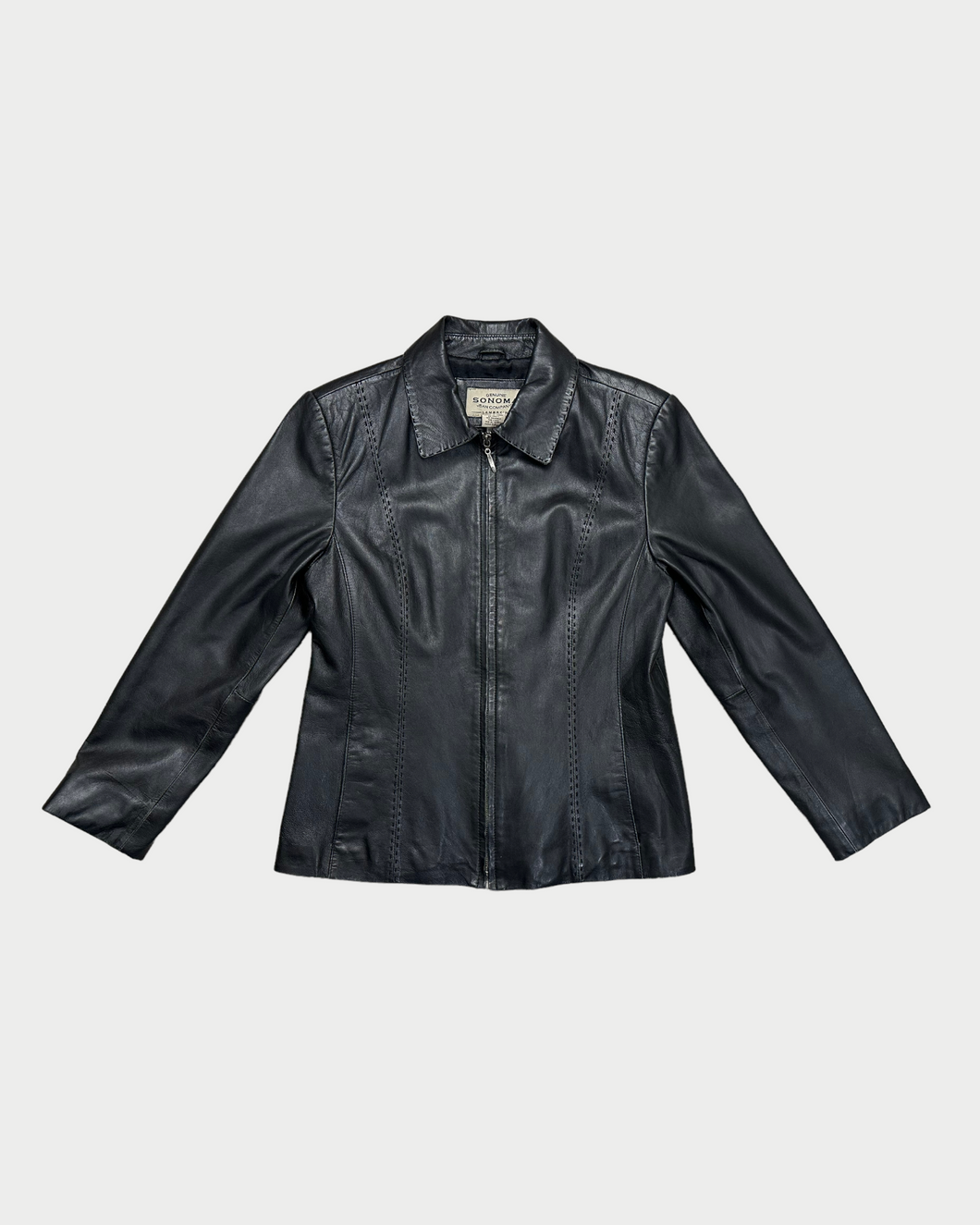 Sonoma Jean Company Black Leather Jacket (M)