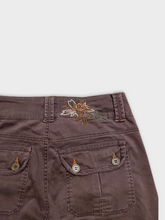 Load image into Gallery viewer, Low Rise Chocolate Brown Early 00&#39;s Cargo Pants
