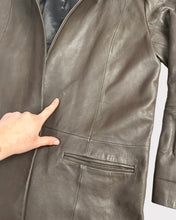 Load image into Gallery viewer, Halston Heritage Brown Leather Blazer (S)
