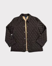 Load image into Gallery viewer, Ann Taylor Brown Quilted Button Up Jacket (L)
