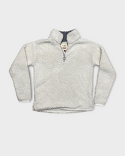 Load image into Gallery viewer, White Sherpa 1/4 Zip Pullover (S)
