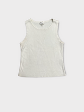 Load image into Gallery viewer, Christian and Banks White Rib-Knit Tank Top
