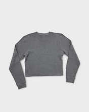 Load image into Gallery viewer, Tommy Hilfiger Cropped Thermal Charcoal Grey Long Sleeve (L)
