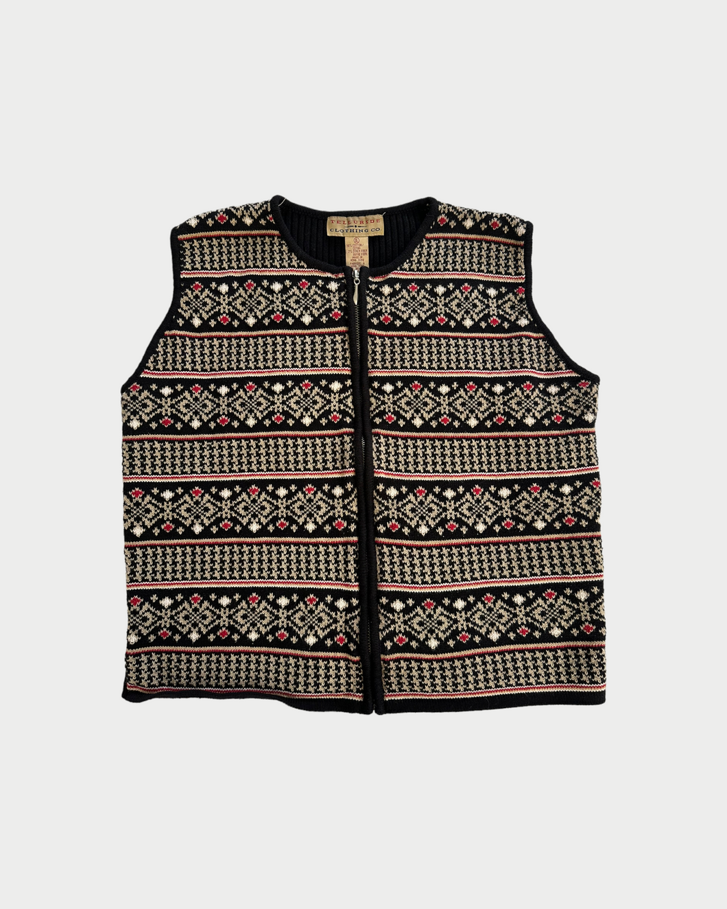 Telluride Clothing Co Zip Up Sweater Vest (XL)