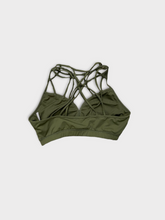 Load image into Gallery viewer, Green Strappy Sports Bra
