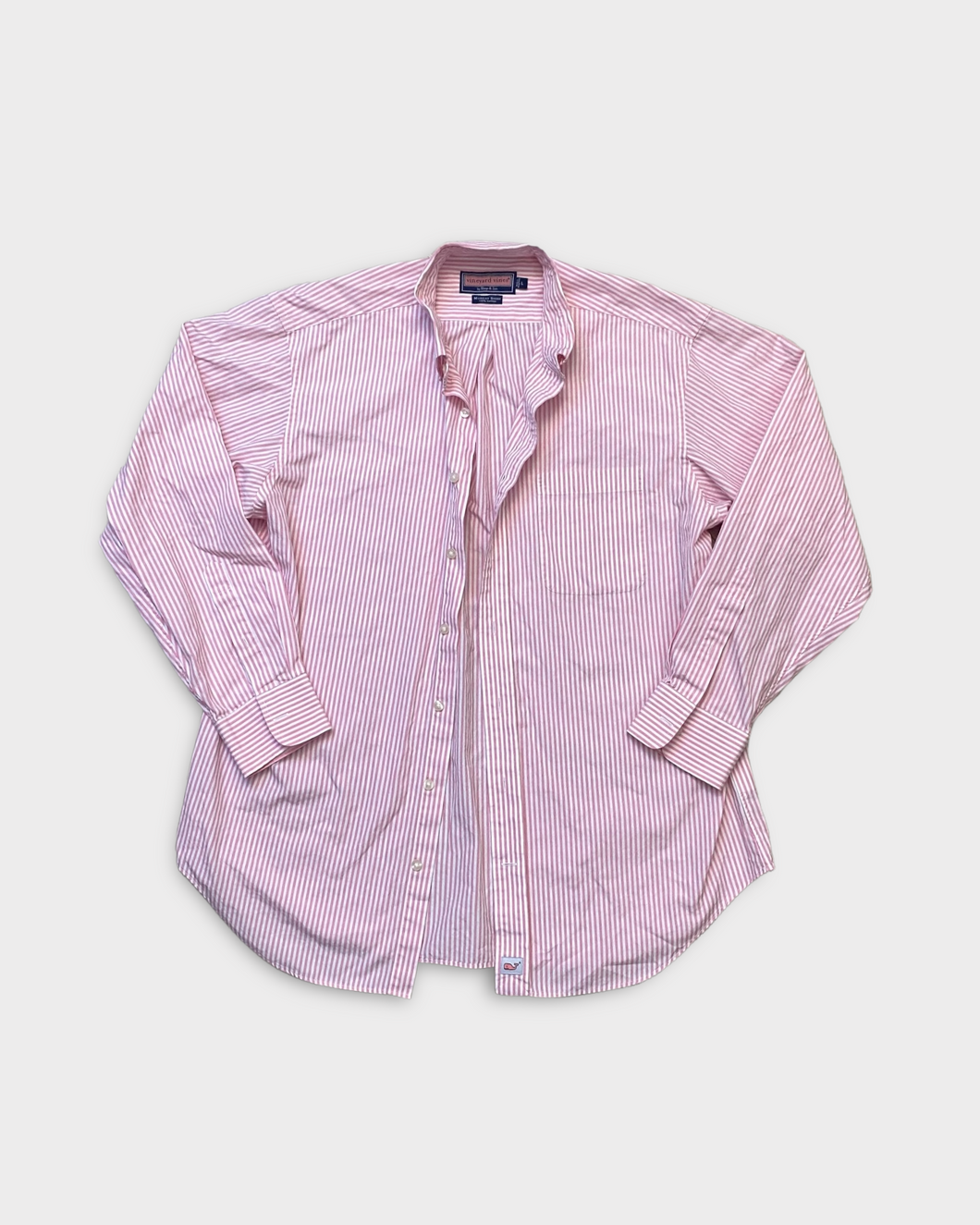 Vineyard Vines Pink Striped Button Up Shirt