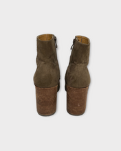 Load image into Gallery viewer, Report Brown Suede Studded Zip Ankle Booties
