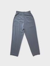 Load image into Gallery viewer, High Rise Tailored Straight Leg Grey Trousers
