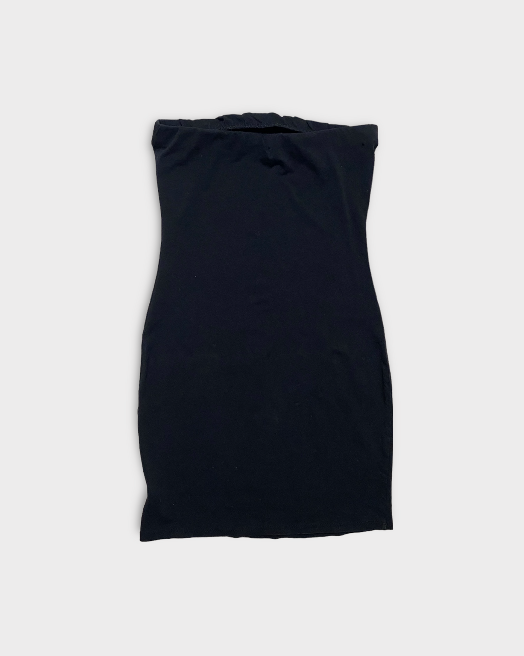 Black Strapless Mini Dress